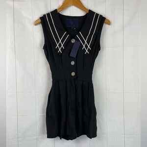 Guy Baxter Blue “Fifi” Romper Size 0 NWT